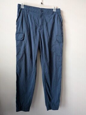 Free Assembly Casual Pull On Cargo Jogger Pants in Slate Blue